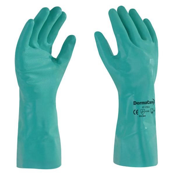 Guante de Nitrilo Verde 13"