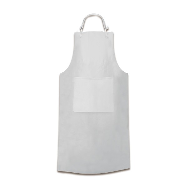 Mandil de PVC Blanco con Reflejante