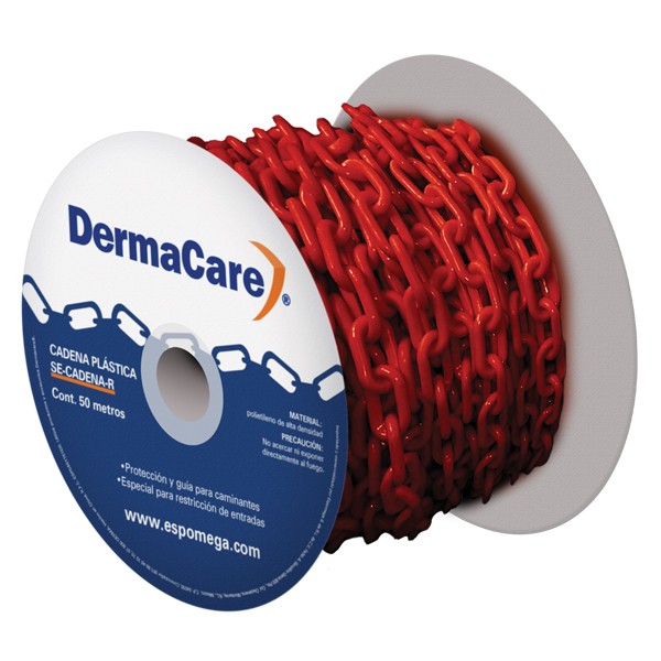 Cadena Plastica Roja 50 m × 6 mm